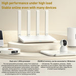 Il router CPU dual-band da 1,3 GHz originale Xiaomi AX3000T da 2,4 GHz/5 GHz supporta la connessione NFC, presa americana, AX3000T