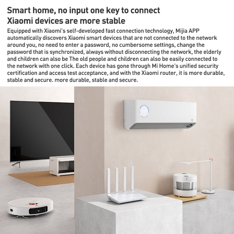 Il router CPU dual-band da 1,3 GHz originale Xiaomi AX3000T da 2,4 GHz/5 GHz supporta la connessione NFC, presa americana, AX3000T