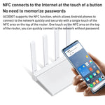 Il router CPU dual-band da 1,3 GHz originale Xiaomi AX3000T da 2,4 GHz/5 GHz supporta la connessione NFC, presa americana, AX3000T