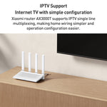 Il router CPU dual-band da 1,3 GHz originale Xiaomi AX3000T da 2,4 GHz/5 GHz supporta la connessione NFC, presa americana, AX3000T