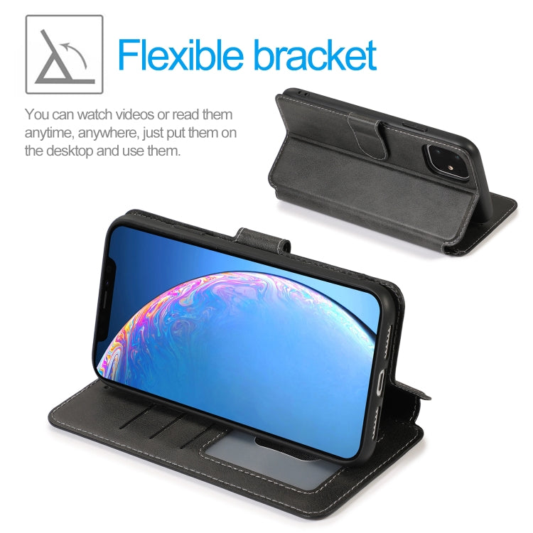 Custodia in pelle con chiusura magnetica per iPhone 12 e 12 Pro