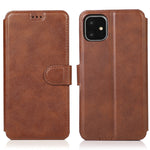 Custodia in pelle con chiusura magnetica per iPhone 12 e 12 Pro