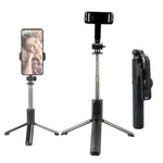 Treppiede Bluetooth Selfie Stick Q07 con luce e telecomando