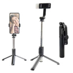 Treppiede Bluetooth Selfie Stick Q07 con luce e telecomando
