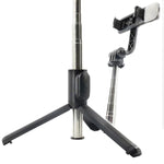 Treppiede Bluetooth Selfie Stick Q07 con luce e telecomando