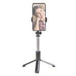 Treppiede Bluetooth Selfie Stick Q07 con luce e telecomando