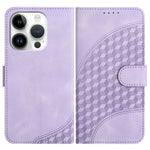 YX0060 Custodia in pelle per telefono con testa di elefante in rilievo con cordino, For iPhone 14 Pro, For iPhone 14 Pro Max, For iPhone SE 2022/SE 2020/6/7/8