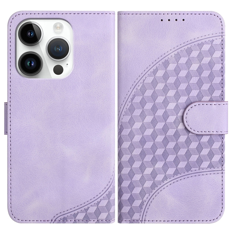 YX0060 Custodia in pelle per telefono con testa di elefante in rilievo con cordino, For iPhone 14 Pro, For iPhone 14 Pro Max, For iPhone SE 2022/SE 2020/6/7/8