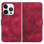 YX0060 Custodia in pelle per telefono con testa di elefante in rilievo con cordino, For iPhone 14 Pro, For iPhone 14 Pro Max, For iPhone SE 2022/SE 2020/6/7/8