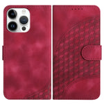 YX0060 Custodia in pelle per telefono con testa di elefante in rilievo con cordino, For iPhone 14 Pro, For iPhone 14 Pro Max, For iPhone SE 2022/SE 2020/6/7/8