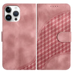 YX0060 Custodia in pelle per telefono con testa di elefante in rilievo con cordino, For iPhone 13 Pro Max, For iPhone 13 Pro, For iPhone 13