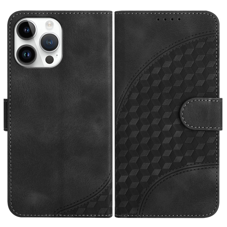 YX0060 Custodia in pelle per telefono con testa di elefante in rilievo con cordino, For iPhone 13 Pro Max, For iPhone 13 Pro, For iPhone 13
