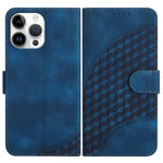 YX0060 Custodia in pelle per telefono con testa di elefante in rilievo con cordino, For iPhone 13 Pro Max, For iPhone 13 Pro, For iPhone 13