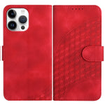 YX0060 Custodia in pelle per telefono con testa di elefante in rilievo con cordino, For iPhone 13 Pro Max, For iPhone 13 Pro, For iPhone 13