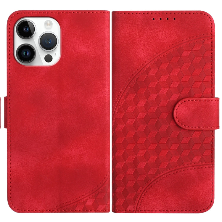 YX0060 Custodia in pelle per telefono con testa di elefante in rilievo con cordino, For iPhone 13 Pro Max, For iPhone 13 Pro, For iPhone 13