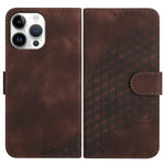YX0060 Custodia in pelle per telefono con testa di elefante in rilievo con cordino, For iPhone 13 Pro Max, For iPhone 13 Pro, For iPhone 13