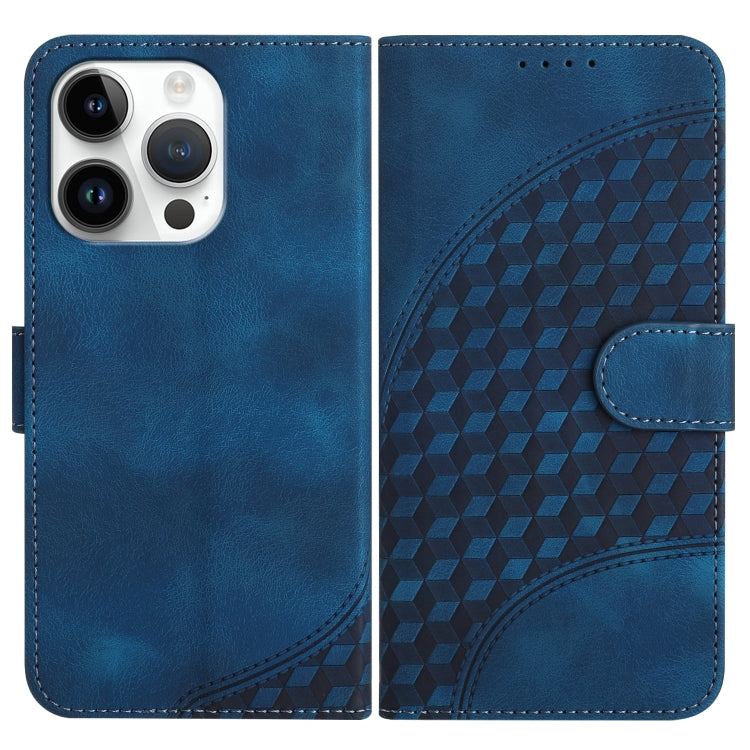YX0060 Custodia in pelle per telefono con testa di elefante in rilievo con cordino, For iPhone 13 Pro Max, For iPhone 13 Pro, For iPhone 13