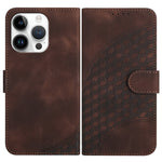 YX0060 Custodia in pelle per telefono con testa di elefante in rilievo con cordino, For iPhone 13 Pro Max, For iPhone 13 Pro, For iPhone 13