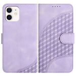 YX0060 Custodia in pelle per telefono con testa di elefante in rilievo con cordino, For iPhone 13 mini, For iPhone 12/12 Pro, For iPhone 12 Pro Max