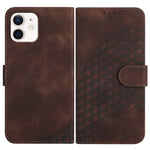 YX0060 Custodia in pelle per telefono con testa di elefante in rilievo con cordino, For iPhone 13 mini, For iPhone 12/12 Pro, For iPhone 12 Pro Max