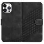YX0060 Custodia in pelle per telefono con testa di elefante in rilievo con cordino, For iPhone 13 mini, For iPhone 12/12 Pro, For iPhone 12 Pro Max