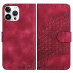YX0060 Custodia in pelle per telefono con testa di elefante in rilievo con cordino, For iPhone 13 mini, For iPhone 12/12 Pro, For iPhone 12 Pro Max