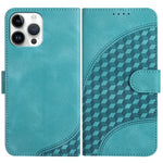 YX0060 Custodia in pelle per telefono con testa di elefante in rilievo con cordino, For iPhone 13 mini, For iPhone 12/12 Pro, For iPhone 12 Pro Max