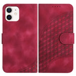 YX0060 Custodia in pelle per telefono con testa di elefante in rilievo con cordino, For iPhone 12 mini, For iPhone 11 Pro Max, For iPhone 11