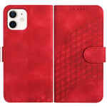 YX0060 Custodia in pelle per telefono con testa di elefante in rilievo con cordino, For iPhone 12 mini, For iPhone 11 Pro Max, For iPhone 11