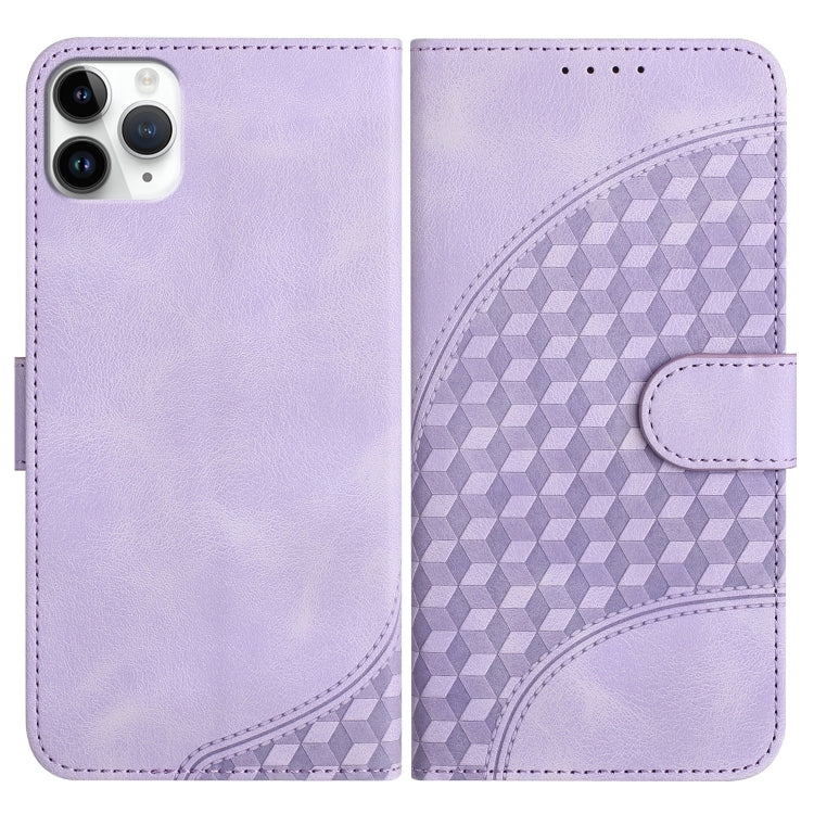 YX0060 Custodia in pelle per telefono con testa di elefante in rilievo con cordino, For iPhone 12 mini, For iPhone 11 Pro Max, For iPhone 11