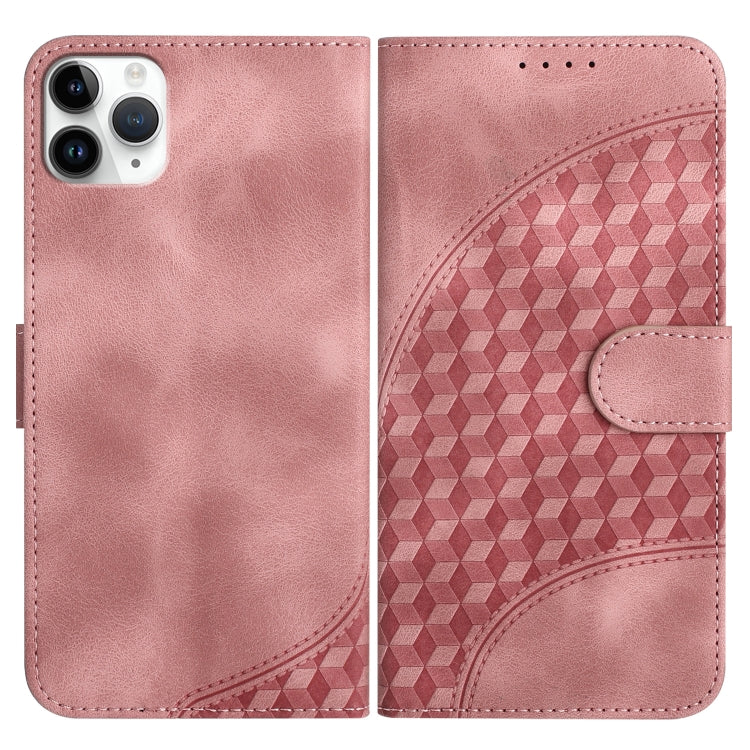 YX0060 Custodia in pelle per telefono con testa di elefante in rilievo con cordino, For iPhone 12 mini, For iPhone 11 Pro Max, For iPhone 11