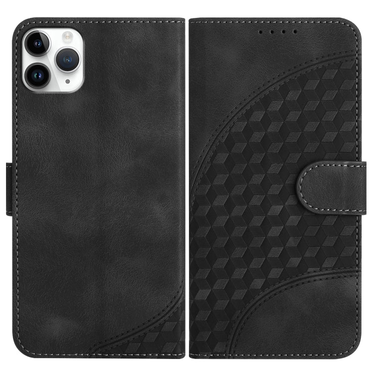 YX0060 Custodia in pelle per telefono con testa di elefante in rilievo con cordino, For iPhone 12 mini, For iPhone 11 Pro Max, For iPhone 11
