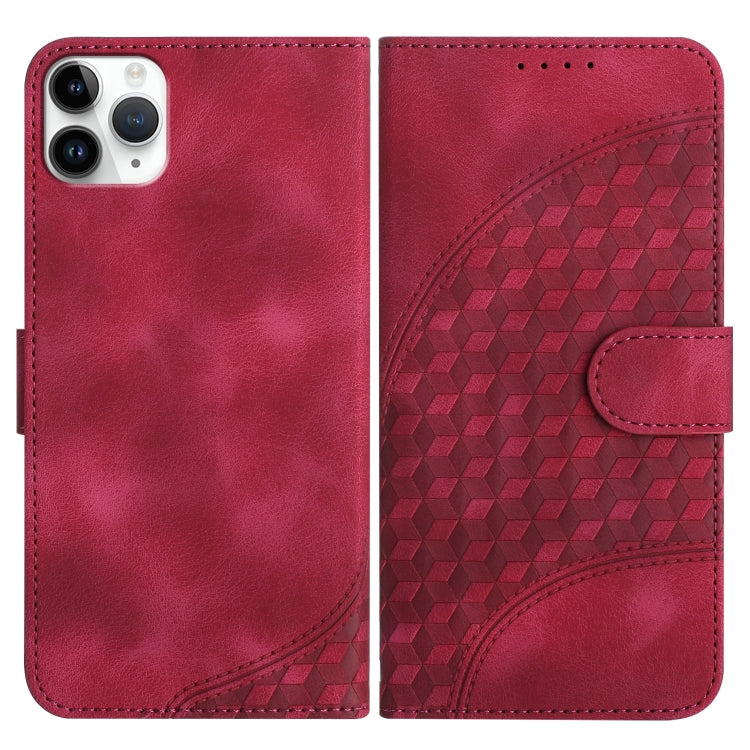 YX0060 Custodia in pelle per telefono con testa di elefante in rilievo con cordino, For iPhone 12 mini, For iPhone 11 Pro Max, For iPhone 11
