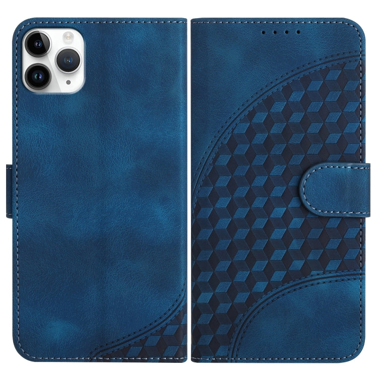 YX0060 Custodia in pelle per telefono con testa di elefante in rilievo con cordino, For iPhone 12 mini, For iPhone 11 Pro Max, For iPhone 11