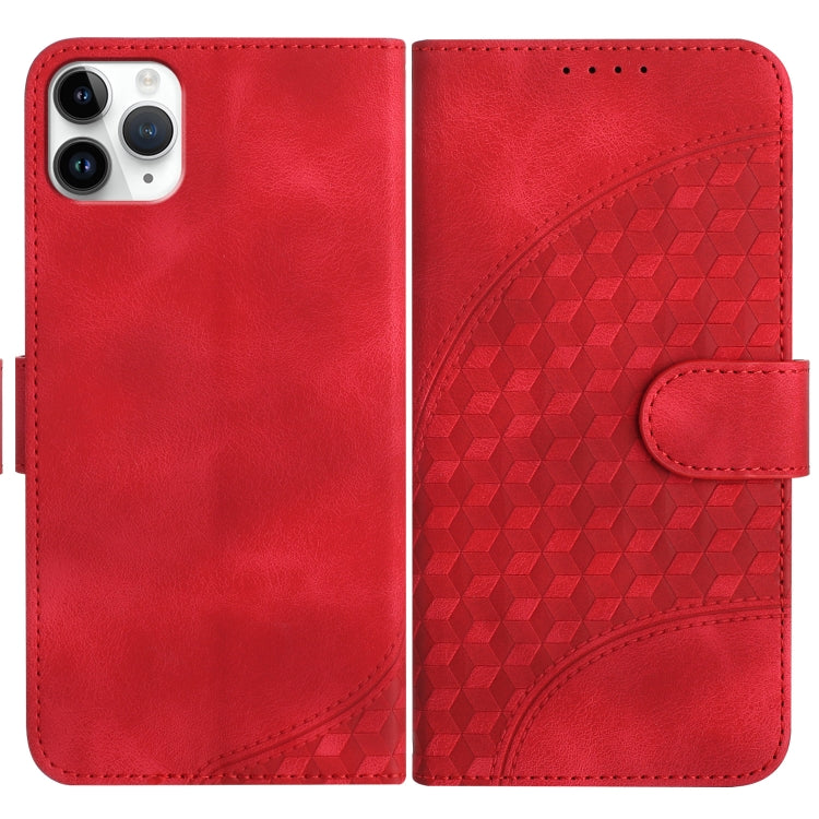 YX0060 Custodia in pelle per telefono con testa di elefante in rilievo con cordino, For iPhone 12 mini, For iPhone 11 Pro Max, For iPhone 11