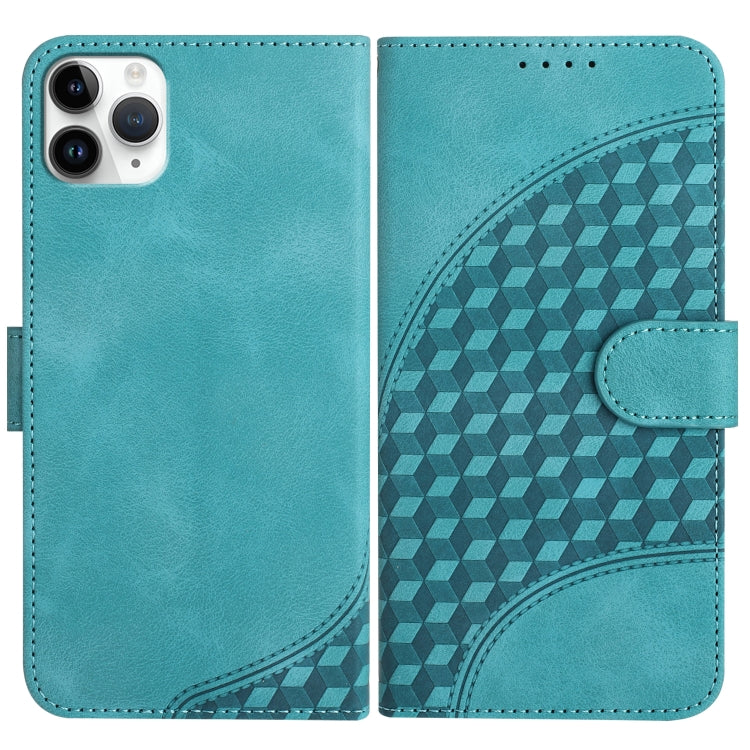 YX0060 Custodia in pelle per telefono con testa di elefante in rilievo con cordino, For iPhone 12 mini, For iPhone 11 Pro Max, For iPhone 11