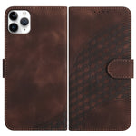 YX0060 Custodia in pelle per telefono con testa di elefante in rilievo con cordino, For iPhone 12 mini, For iPhone 11 Pro Max, For iPhone 11