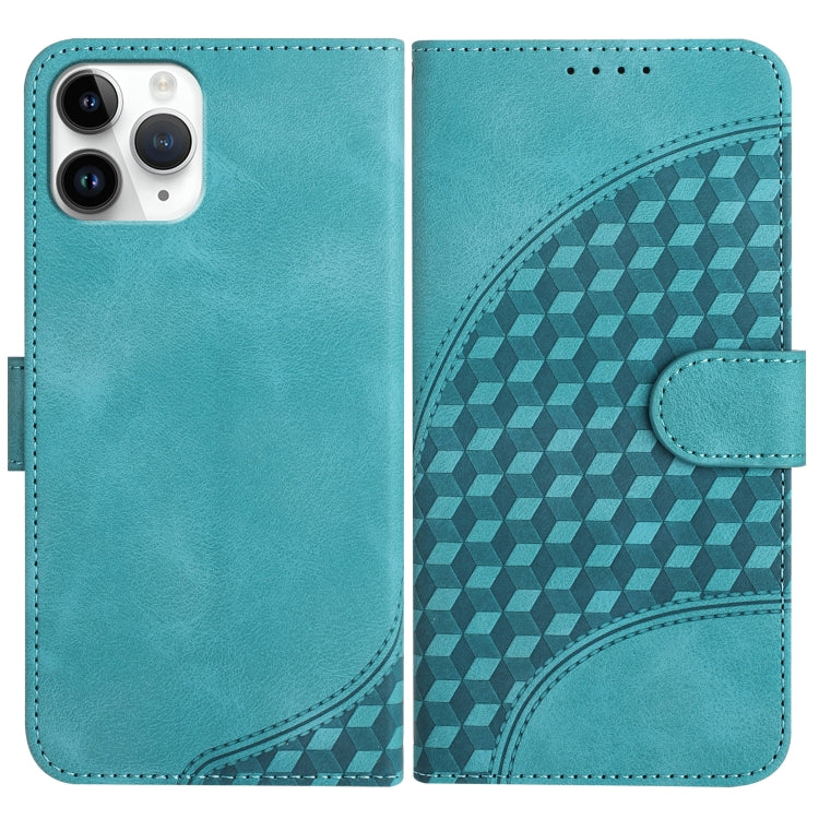 YX0060 Custodia in pelle per telefono con testa di elefante in rilievo con cordino, For iPhone 11 Pro, For iPhone XS / X, For iPhone XR