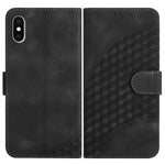 YX0060 Custodia in pelle per telefono con testa di elefante in rilievo con cordino, For iPhone 11 Pro, For iPhone XS / X, For iPhone XR
