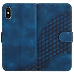 YX0060 Custodia in pelle per telefono con testa di elefante in rilievo con cordino, For iPhone 11 Pro, For iPhone XS / X, For iPhone XR
