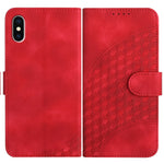 YX0060 Custodia in pelle per telefono con testa di elefante in rilievo con cordino, For iPhone 11 Pro, For iPhone XS / X, For iPhone XR