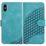 YX0060 Custodia in pelle per telefono con testa di elefante in rilievo con cordino, For iPhone 11 Pro, For iPhone XS / X, For iPhone XR