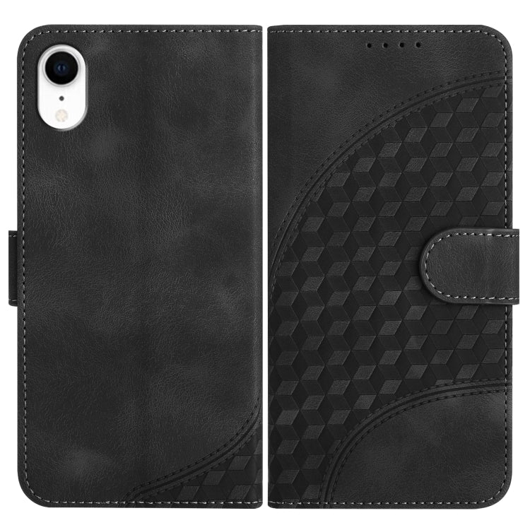 YX0060 Custodia in pelle per telefono con testa di elefante in rilievo con cordino, For iPhone 11 Pro, For iPhone XS / X, For iPhone XR