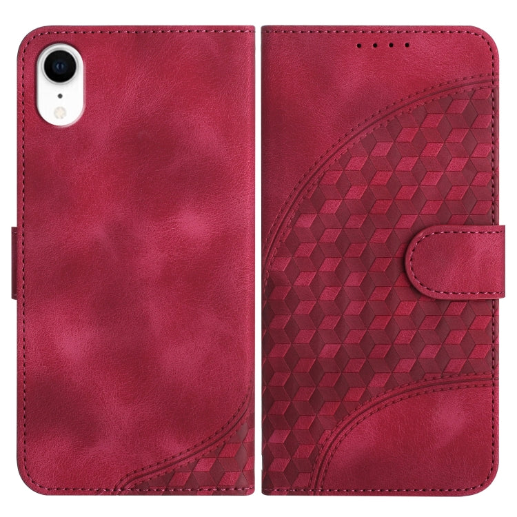 YX0060 Custodia in pelle per telefono con testa di elefante in rilievo con cordino, For iPhone 11 Pro, For iPhone XS / X, For iPhone XR