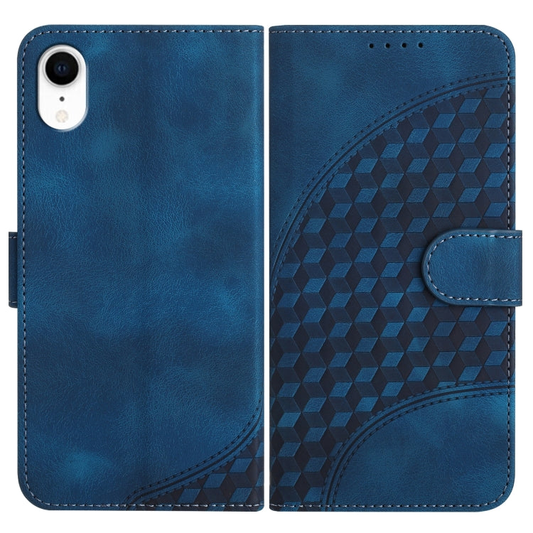 YX0060 Custodia in pelle per telefono con testa di elefante in rilievo con cordino, For iPhone 11 Pro, For iPhone XS / X, For iPhone XR