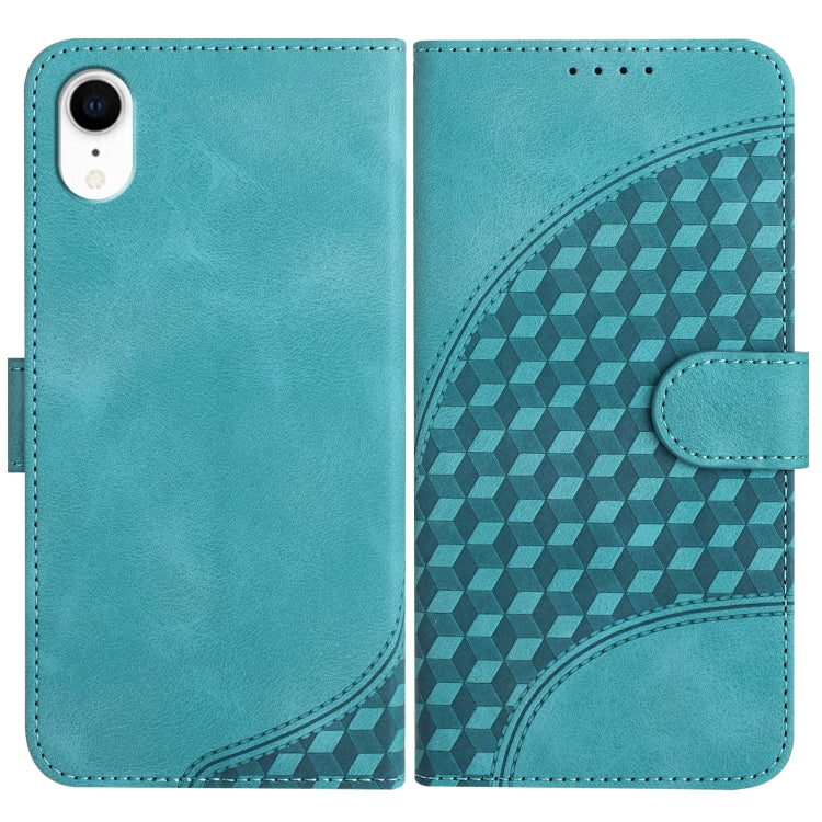 YX0060 Custodia in pelle per telefono con testa di elefante in rilievo con cordino, For iPhone 11 Pro, For iPhone XS / X, For iPhone XR