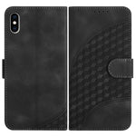 YX0060 Custodia in pelle per telefono con testa di elefante in rilievo con cordino, For iPhone XS Max, For iPhone 8 Plus / 7 Plus