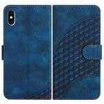 YX0060 Custodia in pelle per telefono con testa di elefante in rilievo con cordino, For iPhone XS Max, For iPhone 8 Plus / 7 Plus