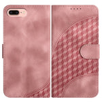 YX0060 Custodia in pelle per telefono con testa di elefante in rilievo con cordino, For iPhone XS Max, For iPhone 8 Plus / 7 Plus