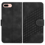 YX0060 Custodia in pelle per telefono con testa di elefante in rilievo con cordino, For iPhone XS Max, For iPhone 8 Plus / 7 Plus